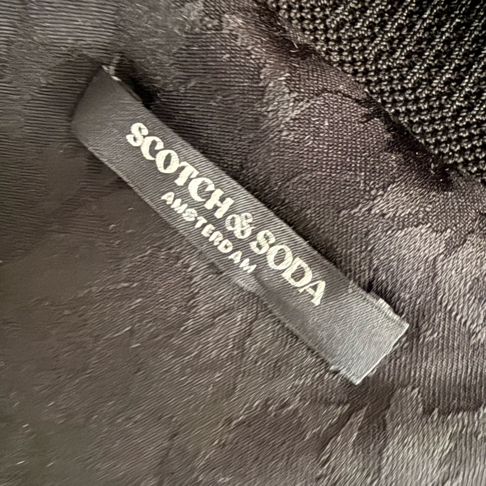 Scotch & Soda Black Reversible Bomber Jacket size L - Picture 3 of 3
